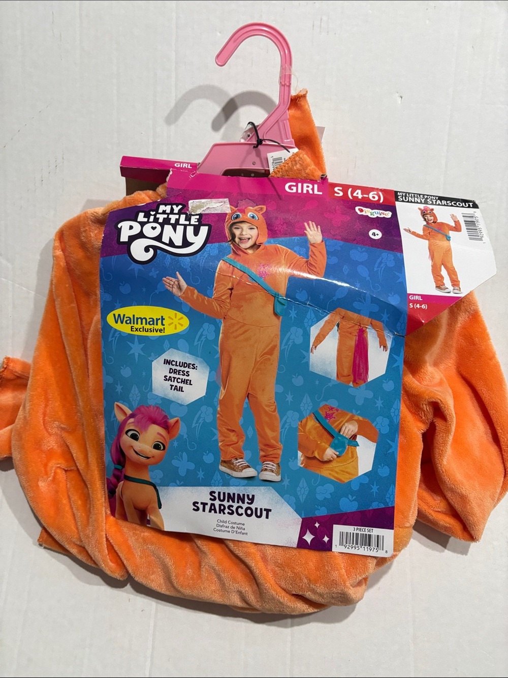My Little Pony Sunny Starscout Orange Plush Girls Costume size S 4-6